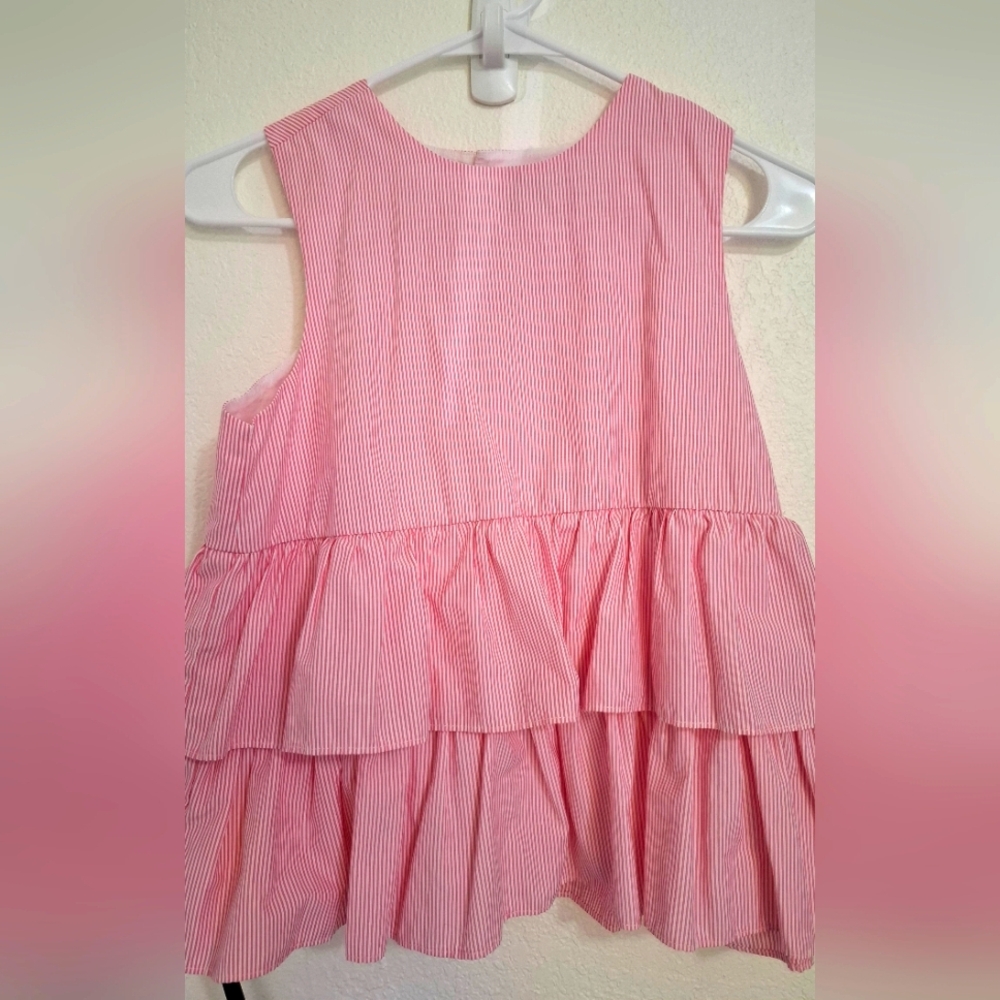 EPk Sz. 14 Pink Ruffled Girls Top